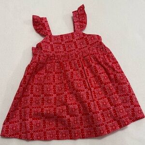 Crewcuts Infant Girl 18-24M 2-Pc Patterned Lined Sleeveless Dress Diaper Cover